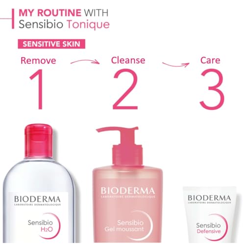 Bioderma Sensibio H2O Micellar Water, Makeup Remover, Gentle for Skin, Fragrance-Free & Alcohol-Free, No Rinse Skincare With Micellar Technology for Normal To Sensitive Skin Types - Image 7