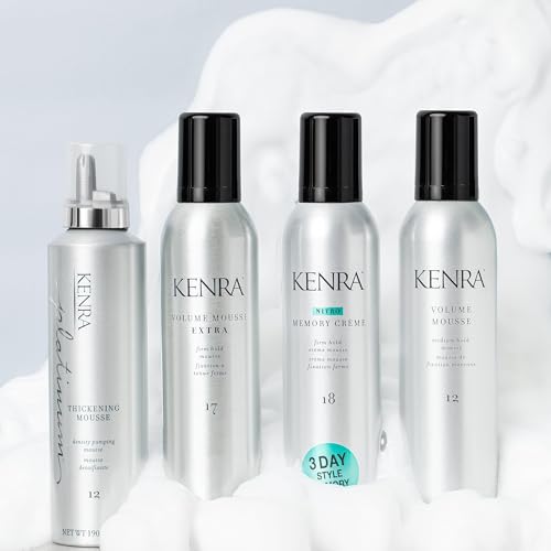 Kenra Platinum Thickening Mousse 12 | Volumizing Styler | Adds Fullness & Body | Humidity Protection Up To 48 hours | Density Plumping up tp 150% | Thermal Protection | All Hair Types - Image 3