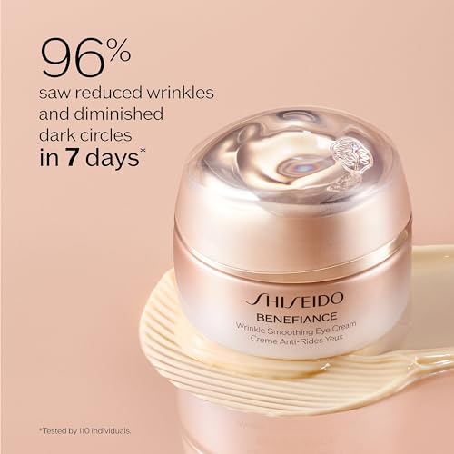 Shiseido Benefiance Wrinkle Smoothing Eye Cream - 15 mL Visibly Improves Five Types of Wrinkles Dark Circles & Puffiness 48-HR Hydration All Skin Non-Comedogenic - Image 3