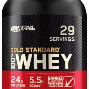 Optimum Nutrition Gold Standard 100% Whey Protein Powder, Double Rich Chocolate, 2 Pound (Packaging May Vary)