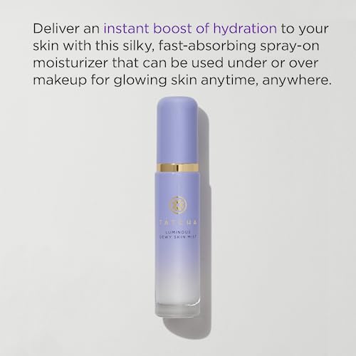 Tatcha Luminous Dewy Skin Mist | 2-in-1 Hydrator & Finishing Spray with Hyaluronic Acid for a Dewy Glow | 1.35 oz - Image 2