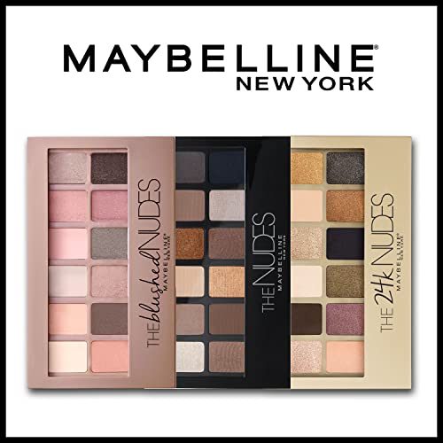 Maybelline The Nudes Eyeshadow Palette Makeup, 12 Pigmented Matte & Shimmer Shades, Blendable Powder, 1 Count - Image 7