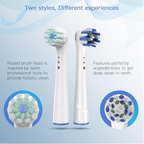 Replacement Toothbrush Heads for Oral B Braun, 8 Pack Professional Electric Toothbrush Heads, Precision Clean Brush Heads Refill Compatible with Oral-B 7000/Pro 1000/9600/ 5000/3000/8000 (8pack) - Image 6