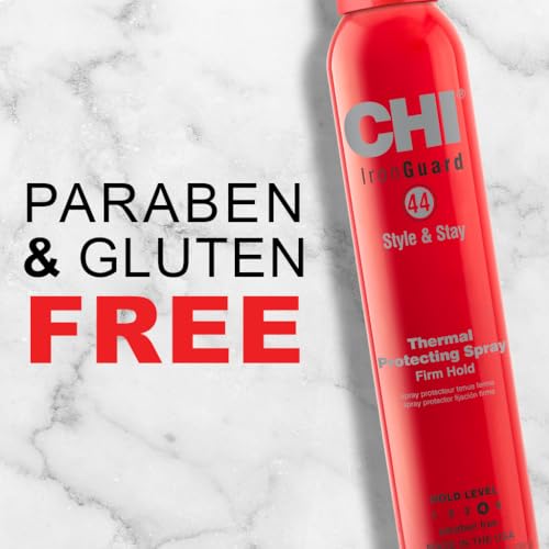 CHI 44 Iron Guard Style & Stay Firm Hold Protecting Spray, Heat Protectant & Hairspray for a Long-Lasting Hold, Sulfate & Paraben-Free, 10 Oz - Image 2