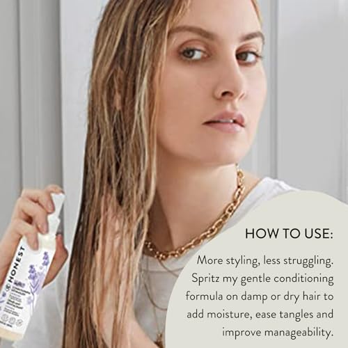 The Honest Company Conditioning Hair Detangler | Leave-in Conditioner + Fortifying Spray | Tear-free, Cruelty-Free, Hypoallergenic | Citrus Vanilla Refresh, 4 fl oz - Image 6