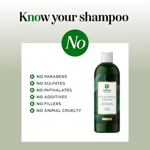 Premium Eucalyptus Bubble Bath Soap - Sulfate Free Adult Bubble Bath for Women and Men with Relaxing Essential Oils with Vitamin E - Foaming Bath Oil for Dry Skin Featuring Aromatherapy Oils - Image 3