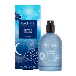 Pacifica Silver Moon Spray Perfume, Fragrances, Inspire, Tonka, Santal, Cardamon, Vanilla Bean, Musk, Amber, Clean Perfume, Parfum, Eau de Toilette, Vegan & Cruelty-Free Dermatologist Tested