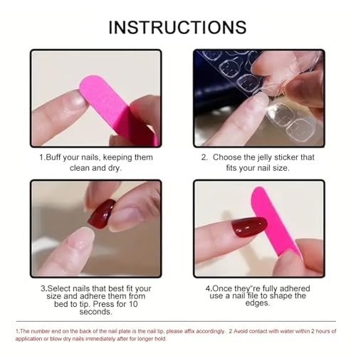 French Tip Press on Nails Medium Almond Fake Nails Press ons with Designs Chrome False Nails Long Glossy Full Cover Glue on Nails Cute Acrylic Stick on Nails for Women Nails Manicure Decoration 24Pcs - Image 7