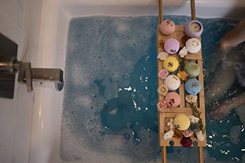 Handmade Organic Bath Bombs Gift Set For Women All Natural with Epsom Salt Relaxation Dead Sea Salt - Natural and Safe Bath Bombs Kit for Kids Her Mom Mother Grandma Girlfriend - Best Gifts Idea - Image 2