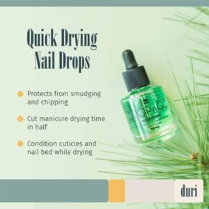 duri Drop’n Go Quick Dry Nail Drops – Fast Drying Drops for Long Lasting Nail Polish 0.61 fl. oz.