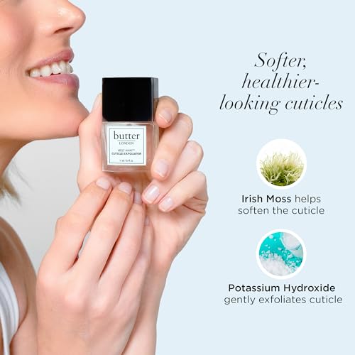 butter LONDON Cuticle Remover Liquid, Melt Away - Cuticle Oil Exfoliator & Softener Gently Removes Dry, Overgrown Cuticles for Healthy Looking Nails - Fast-Acting & Pain-Free Formula - 0.4 Fl Oz - Image 3