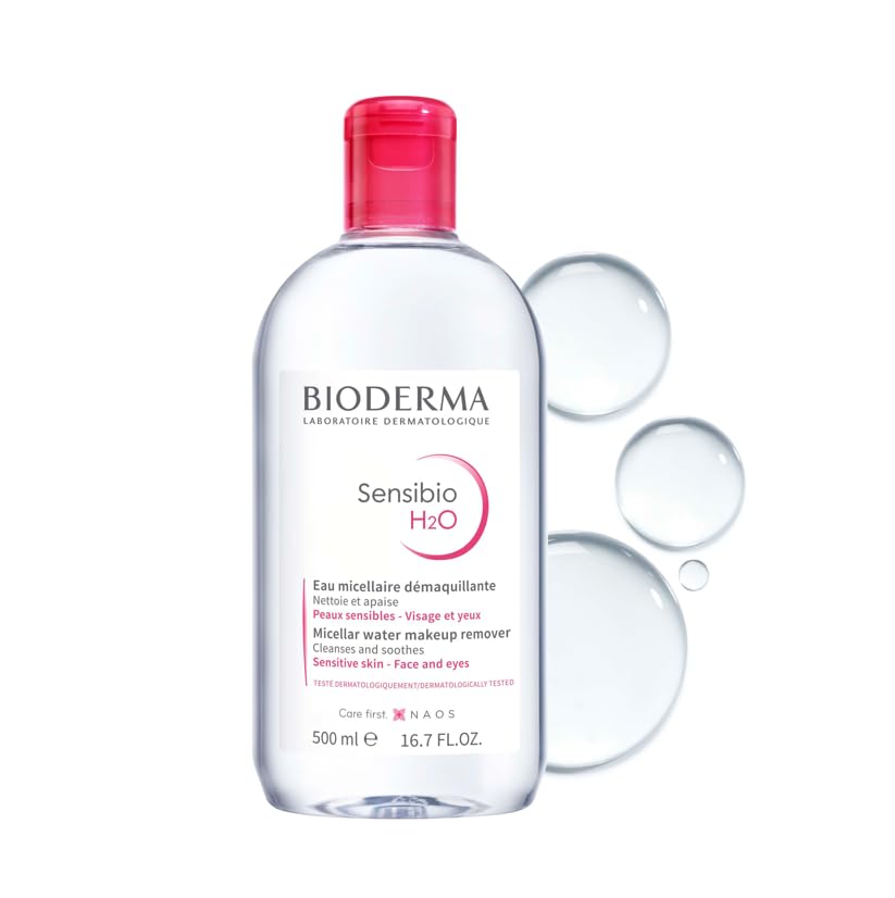 Bioderma Sensibio H2O Micellar Water, Makeup Remover, Gentle for Skin, Fragrance-Free & Alcohol-Free, No Rinse Skincare With Micellar Technology for Normal To Sensitive Skin Types - Image 4