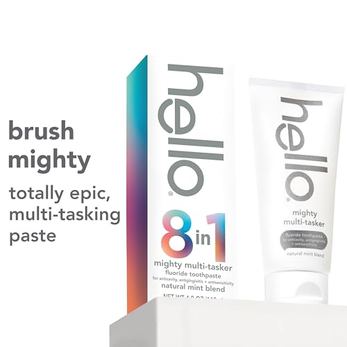 hello Mighty Multitasker Fluoride Toothpaste, 8-in-1 Toothpaste with Minty Flavor, Anticavity, Antigingivitis, Antisensitivity, Strengthens Enamel and Whitens, 2 Pack, 4.0 Oz Tubes - Image 3