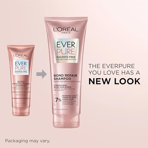 L'Oreal Paris EverPure Sulfate-Free Vegan Hair Care Kit - Shampoo and Conditioner to Strengthen and Repair Hair Bonds (Packaging May Vary) - Image 2