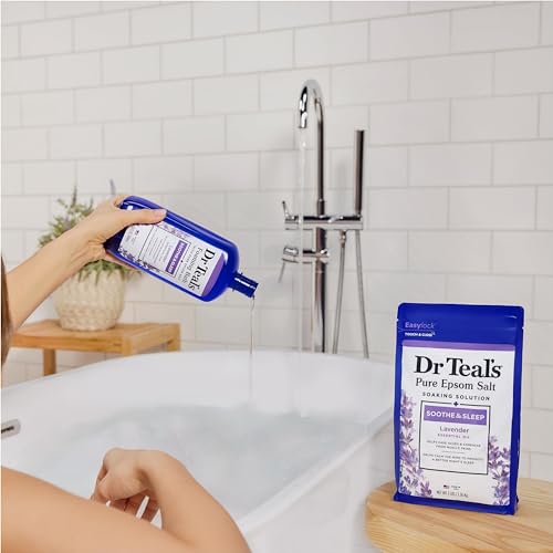 Dr Teal's Foaming Bath with Pure Epsom Salt, Soothe & Sleep with Lavender, 34 fl oz (Pack of 4) (Packaging May Vary) - Image 7