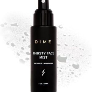 DIME Beauty Thirsty Face Mist with Electrolytes, Meadowfoam, and Sea Buckthorn, Hydrating Facial Spray, 2 oz / 60 ml
