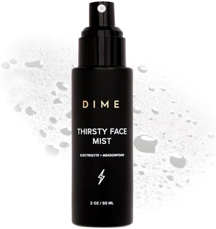 DIME Beauty Thirsty Face Mist with Electrolytes, Meadowfoam, and Sea Buckthorn, Hydrating Facial Spray, 2 oz / 60 ml