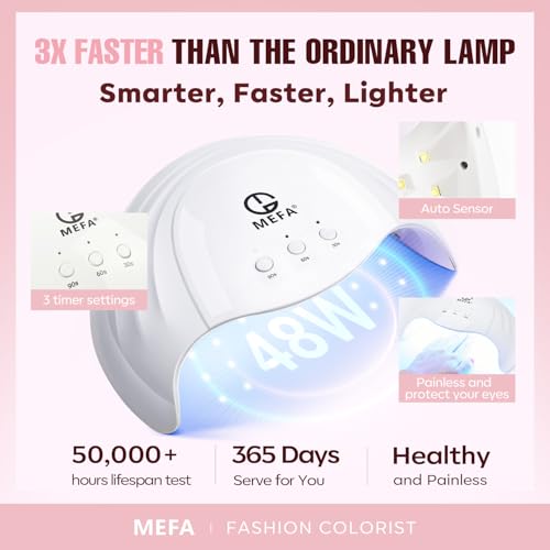 MEFA 56 Pcs Gel Nail Polish Kit with U V Light, 32 Colors All Seasons Soak Off Gel Polish Nail Set with Matte/Glossy Base Top Coat Essential Manicure Tools Nails Art DIY Gifts - Image 6