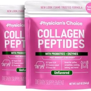 Collagen Peptides Powder - Hydrolyzed Protein(Type I & III) - Digestive Enzymes - Keto Collagen Powder for Women & Men - Hair, Skin, Joints & Workout Recovery Aid - Grass Fed, Non-GMO - Two-pack