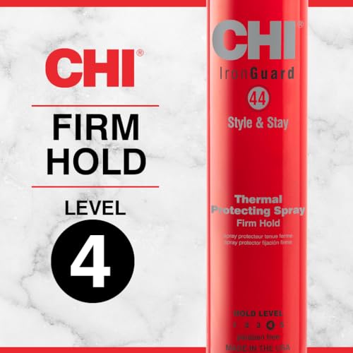 CHI 44 Iron Guard Style & Stay Firm Hold Protecting Spray, Heat Protectant & Hairspray for a Long-Lasting Hold, Sulfate & Paraben-Free, 10 Oz - Image 4