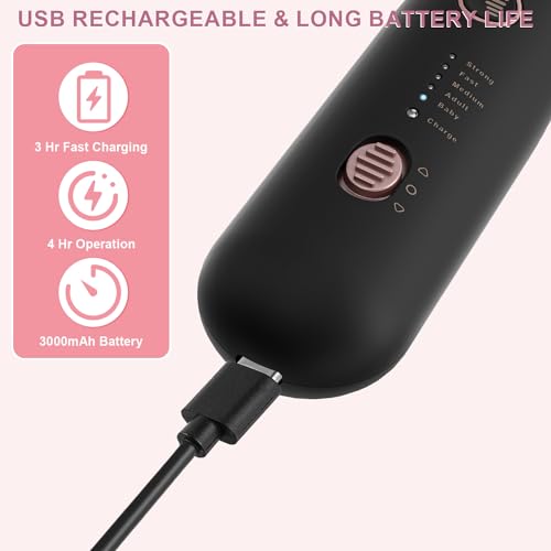 Professional Manicure Pedicure Kit, 9 in 1 Cordless Nail Drill with 100 pcs Nail Drill Bits Sanding Bands, Nail Grinder for Human, 5 Speeds Electric Nail Drill, Nail Dremel Kit for Home and Salon Use - Image 3