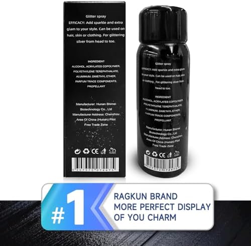 Body Glitter, Body Glitter Spray, Glitter Spray for Hair and Body, Long-Lasting and Quick-Drying Silver Glitter Hairspray Suitable for Stage, Festival Rave and Makeup Prom (2.11 Fl Oz) - Image 8