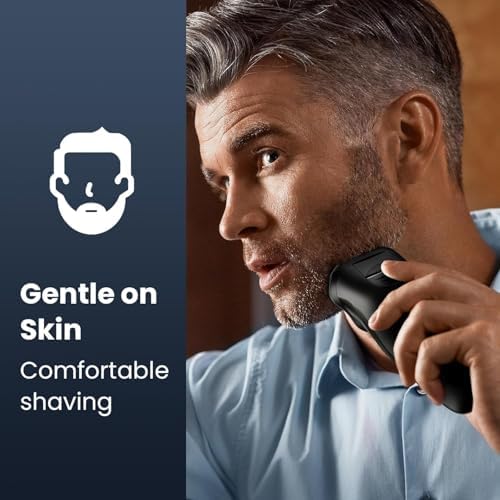 Electric Razor for Men, SHPAVVER Electric Shaver for Men, Rechargeable Wet Dry Shaver with Pop Up Trimmer, Waterproof Cordless Portable Razor - Image 5