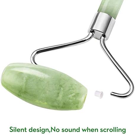 kimkoo Jade Roller and Gua Sha for Face-3 in 1 Kit with Facial Massager Tool,100% Real Natural Jade Stone Anti Aging,Face Beauty Set for Eye Anti-Wrinkle - Image 3
