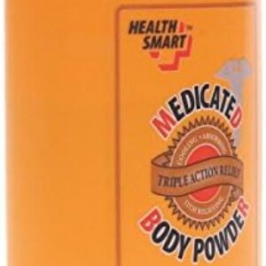 Talc Medicated Body Powder 10 oz Health Smart (one Bottle) Similar to Gold Bond Medicated