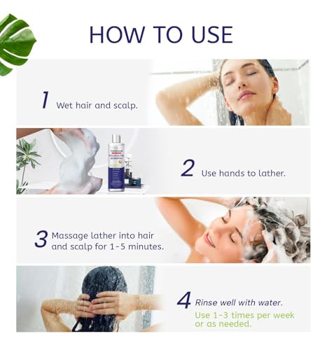 Anti-Fungal Shampoo for Folliculitis, Seborrheic Dermatitis, Scalp Psoriasis - Relieves Itchy & Dry Scalp - Image 6