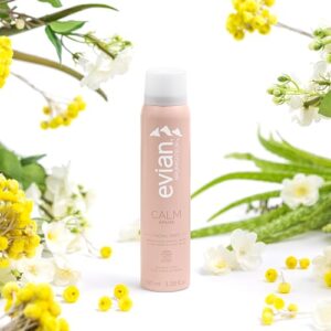 Evian Calm Facial Mist – Soothe Sensitivity – Reduce Reactivity – Replenish Hydration – Organic – All Skin Types – French Alps Skincare