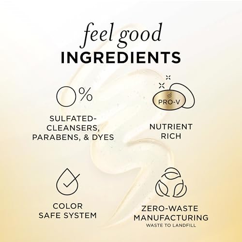 Pantene Sulfate Free Shampoo with Rice Water, Protects Natural Hair Growth, Volumizing, for Women, Nutrient Infused with Vitamin B5, Safe for Color Treated Hair, Pro-V Blends, 30.0 oz - Image 6