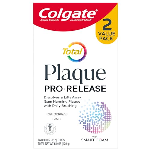 Colgate Total Plaque Pro Release Whitening Toothpaste, 2 Pack, 3.0 Oz Tubes - Image 7