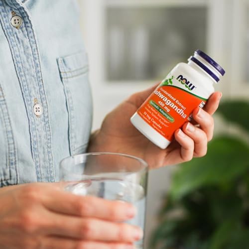 NOW Foods Supplements, Ashwagandha (Withania somnifera) 450 mg (Standardized Extract) for Immune Support ,90 Veg Capsules - Image 5
