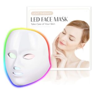 Red Light Therapy for Face, Led Face Mask Light Therapy, 7 Colors LED Facial Skin Care Mask