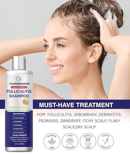 Anti-Fungal Shampoo for Folliculitis, Seborrheic Dermatitis, Scalp Psoriasis - Relieves Itchy & Dry Scalp - Image 7