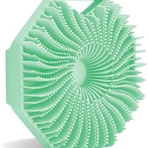 Sud Scrub® Antimicrobial Silicone Body Scrubber, Exfoliating Body Scrubber for Sensitive Skin, Eco Friendly Shower Scrubber for Body, Silicone Body Brush for Showering, Mint