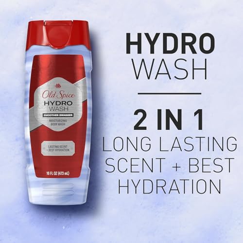 Old Spice Body Wash Hydro Wash for Men, 2 in 1 Lasting Scent + Hydration, Hardest Working Collection, Smoother Swagger Scent, 16 Ounce (Pack of 4) - Image 6