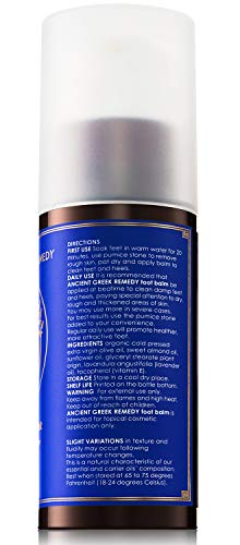Ancient Greek Remedy Organic Foot Balm for Dry Cracked Feet and Heels, Made of Olive, Almond, Jojoba, Lavender and Vitamin E Oil. Natural Cream Moisturizer for Dry Skin Care for Women, Men - Image 7