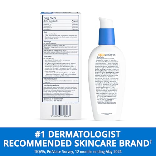 CeraVe AM Facial Moisturizing Lotion with SPF 30 | Oil-Free Face Moisturizer with SPF | Formulated with Hyaluronic Acid, Niacinamide & Ceramides | Non-Comedogenic | Broad Spectrum Sunscreen | 3 Ounce - Image 7