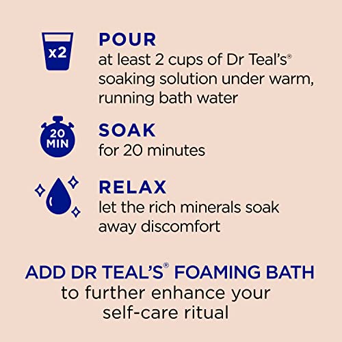 Dr Teal's Pure Epsom Magnesium Salt Soak, Soothe & Comfort with Oat Milk & Argan Oil, 3 lbs - Image 3
