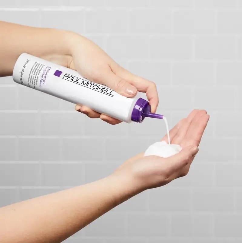 Paul Mitchell Extra-Body Sculpting Foam, Thickens + Builds Body, For Fine Hair - Image 2