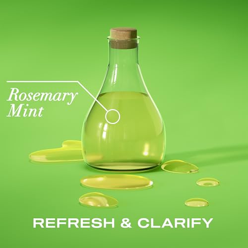 OGX Extra Strength Refreshing Scalp + Rosemary Mint Scalp Treatment, Refreshing Scalp Treatment to Help Remove Scalp Buildup, Minty Leave-In Dry Scalp Treatment for Shiny Hair, 4 fl. Oz - Image 3
