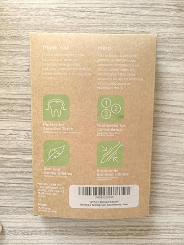 Biodegradable Bamboo Toothbrushes 10 Pack - BPA Free Soft Bristles Toothbrushes, Eco-Friendly, Compostable Natural Wooden Toothbrush - Image 7