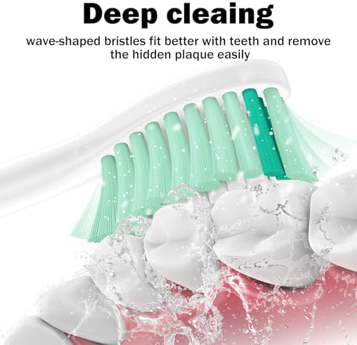 Toothbrush Heads for Philips Sonicare Replacement Brush Heads Medium Soft Dupont Bristles Electric Toothbrush Replacement Heads Fit E-Series Essence Xtreme Elite Advance and CleanCare, 6 Pack - Image 3