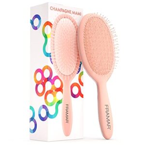 Framar Detangling Brush for Curly Hair – Hair Brushes for Women Detangler, Hair Brush Women, Hair Detangler Brush for Curly Hair Elegant Hair Brush Detangler Kids Hair Brush
