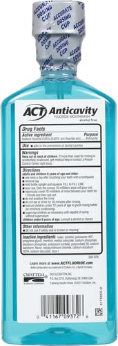 ACT Anticavity Fluoride Mouthwash With Zero Alcohol, Arctic Blast, 18 fl. oz. - Image 3