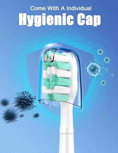 Toothbrush Replacement Heads for Philips Sonicare ProtectiveClean DailyClean Electric Toothbrush Head 1 2 Series Plaque Control Gum 4100 5100 C1 C2 G2 Snap-on, 10 Pack - Image 6