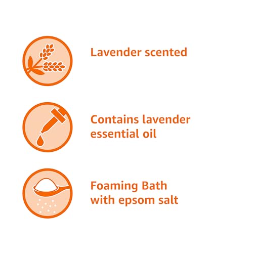 Amazon Basics Lavender Scented Foaming Bath with Essential Oil, 34 Fluid Ounce - Image 3