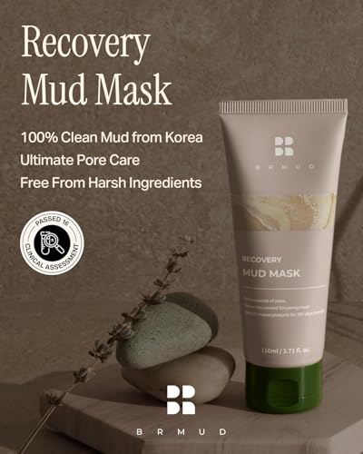 Recovery Mud Clay Face Mask | Hydrating & Moisturizing Deep Pore Cleanser Korean Face Mask w/ 91.8% Nature-Derived Ingredients | Gentle K Beauty Oil Control Wash Off Mud Face Mask (3.72 fl oz) - Image 2